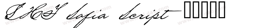 LHF Sofia Script字体转换